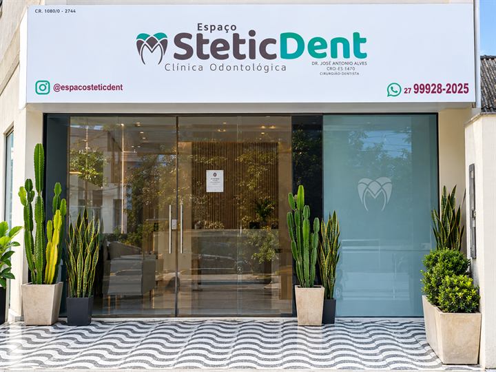 Fachada do Espaço Stetic Dent, em Marechal Floriano